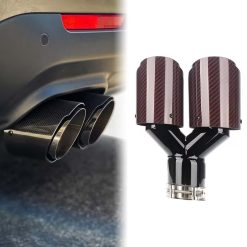 Carbon Fiber Style Dual Outlet Exhaust Tip